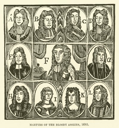 Martyrs des Bloody Assizes, 1685 - English School